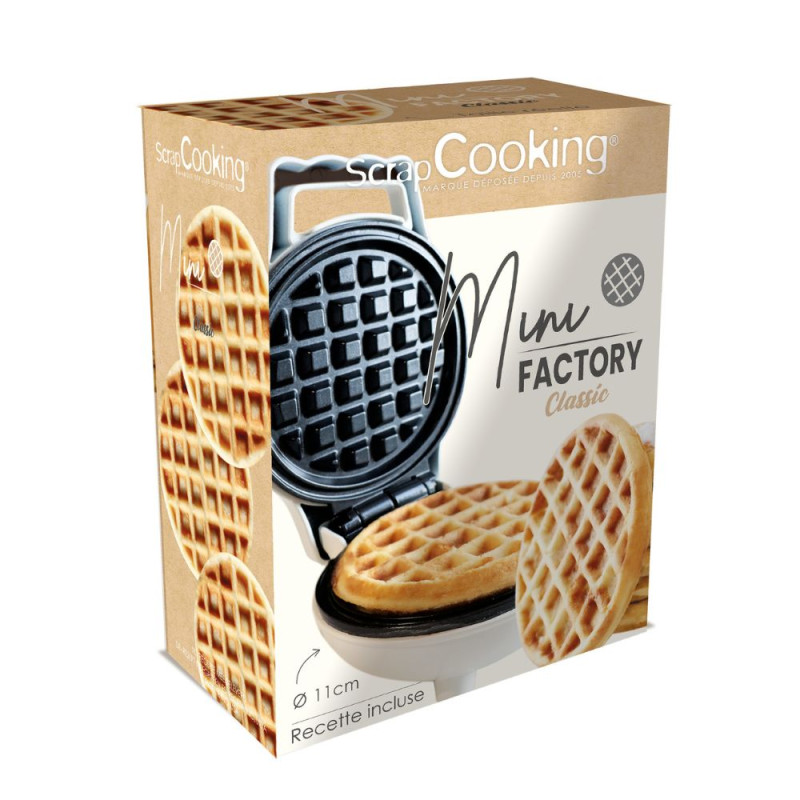 Mini waffle factory Classique pack - ScrapCooking