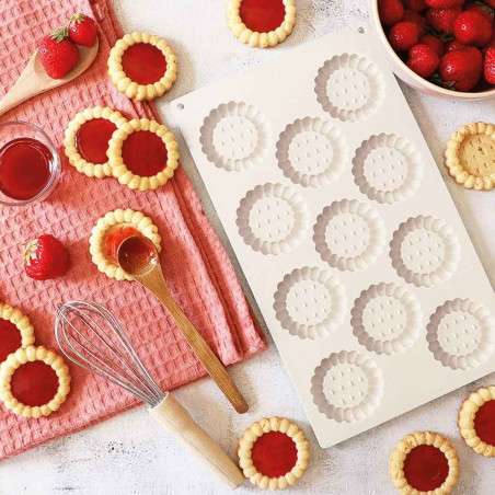 Moule biscuit tartelettes fraises maison - ScrapCooking®