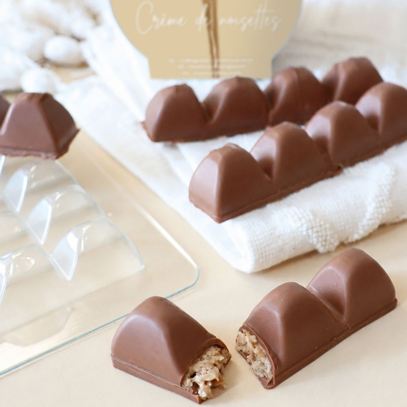 Crunchy chocolate and hazelnut bars - ScrapCooking®
