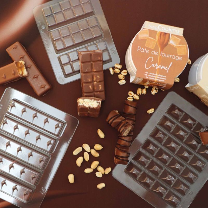 Moule barres chocolatées "Snack"