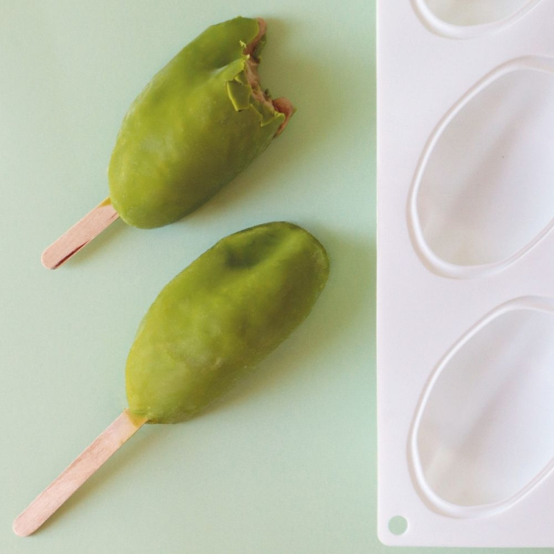 Pistachio trompe l’œil ice cream + mould - ScrapCooking®
