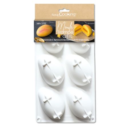 Moule silicone trompe-l’œil mangue - 6 empreintes