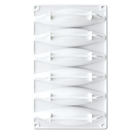 Trompe-l’œil vanilla silicone mould - 6 cavities
