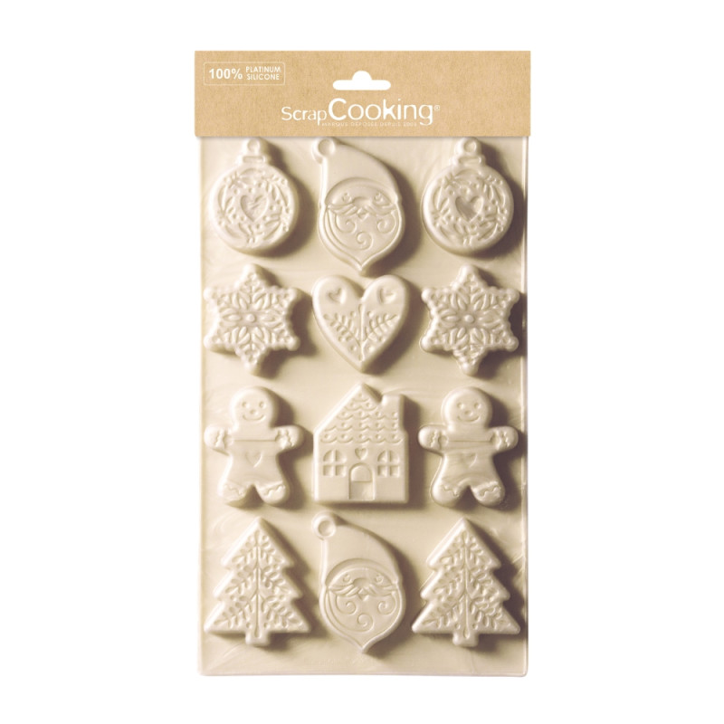 Moule silicone biscuits de Noel - ScrapCooking