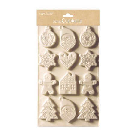 Moule silicone biscuits de Noel - ScrapCooking