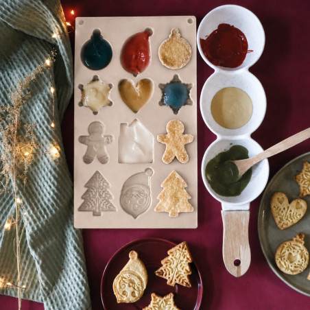 Biscuits de Noel moule silicone - ScrapCooking