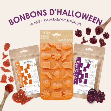 Pack bonbons gélifiés effrayants pour Halloween