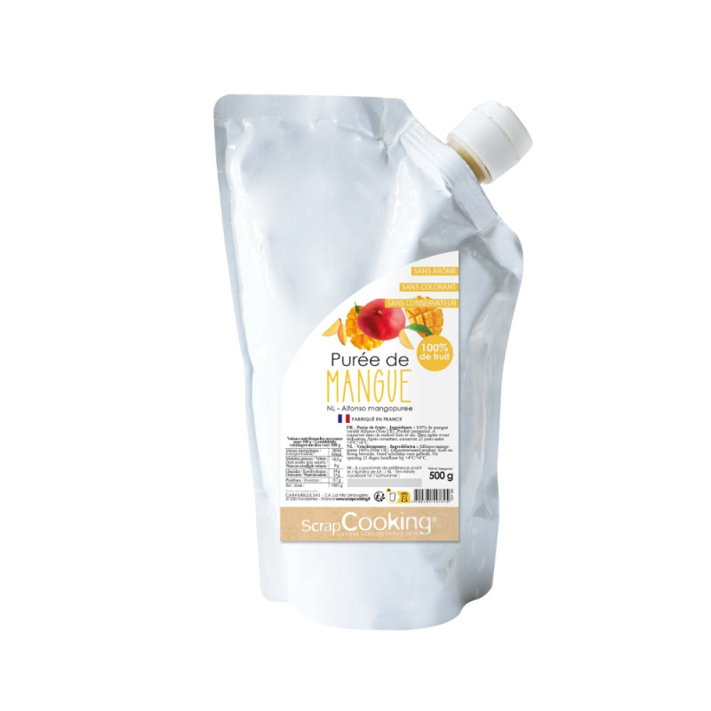 Pack gâteaux trompe l'œil mangue : purée de fruits Mangue