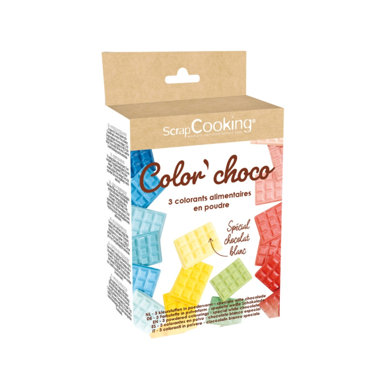 Pack gâteaux trompe l'œil mangue : 3 Colorants liposolubles pour trompe l'œil