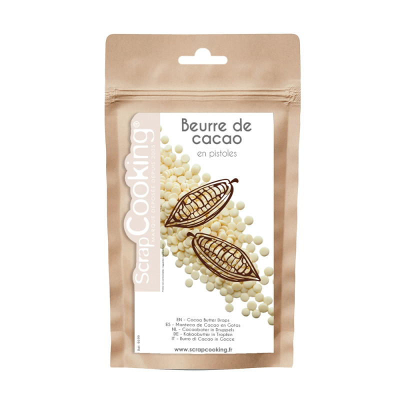 Pack gâteaux trompe l'œil citron : Pistoles de beurre de cacao pour gâteaux