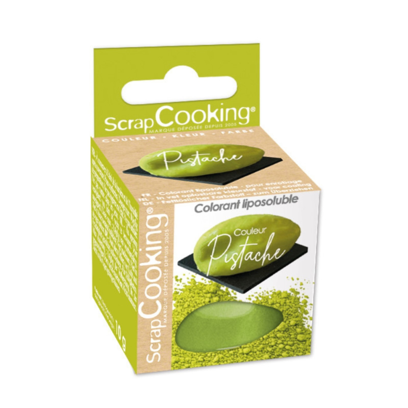 Pack gâteaux trompe l'œil pistache : Colorant liposoluble couleur pistache