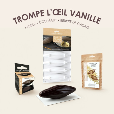 Hyper realistic vanilla pod cake kit | ScrapCooking®