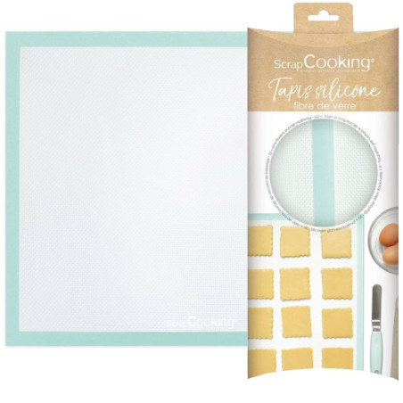 Tapis silicone en fibre de verre packaging avec contenu - ScrapCooking