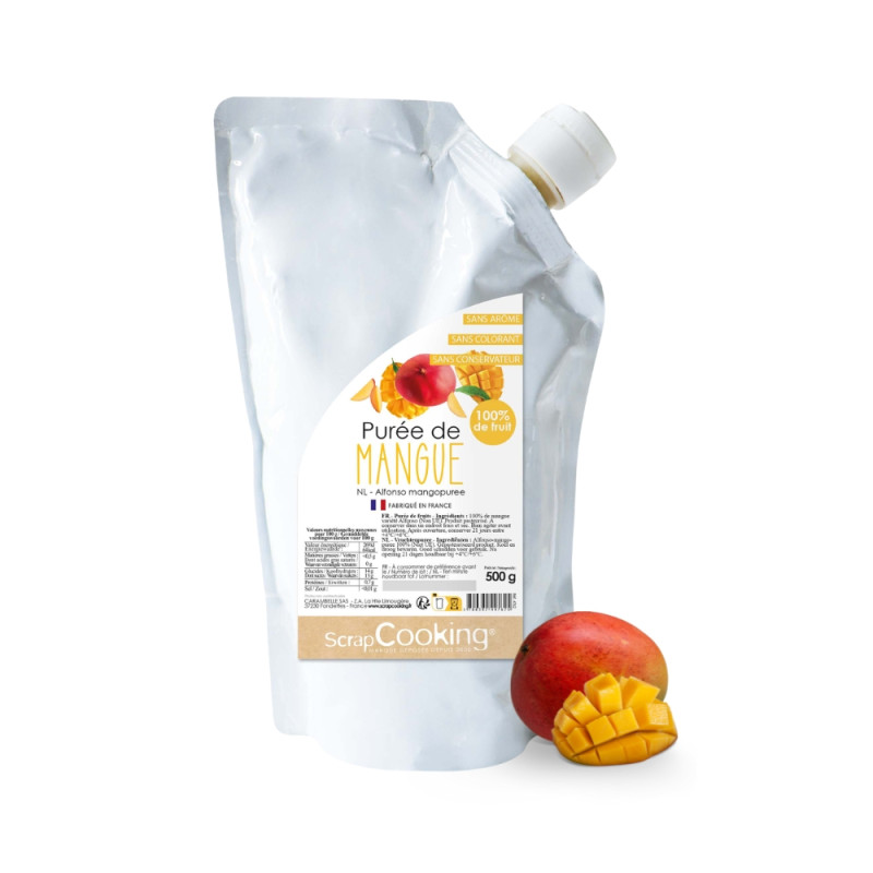 Fruit puree pack : Raspberry, Mango and Passionfruit