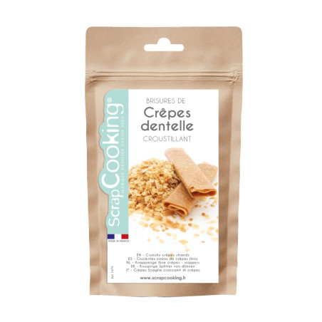 Pack bûche barquette XXL : Brisures de crêpes dentelles