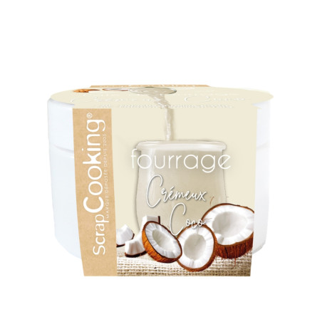 Giant boat-shaped yule log pack : Creamy coconut filling paste 200g