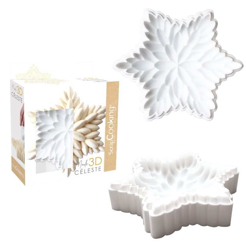 Pack entremets 3D façon Saint Honoré : Moule silicone entremet Céleste 3D