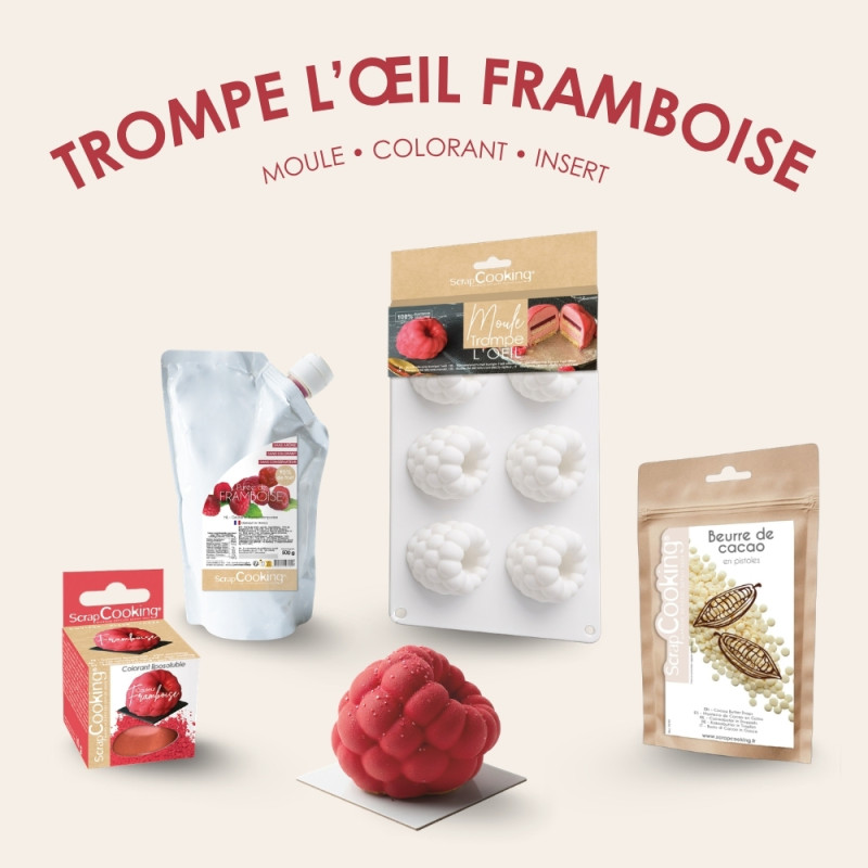 Pack trompe l'œil framboise
