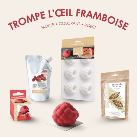 Pack trompe l'œil framboise