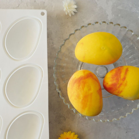Ambiance trompe-l’œil mangue x 3 + moule - ScrapCooking