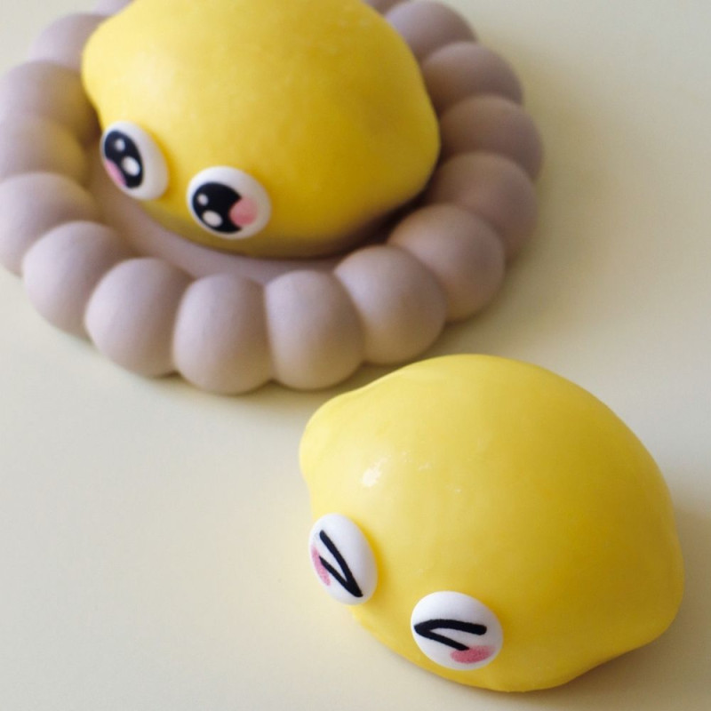 Ambiance trompe l'œil citrons kawaii - ScrapCooking®