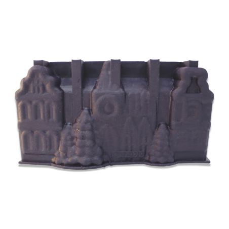 Christmas Villageillusion cake silicone mould