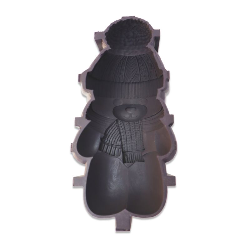 Winter Bear illusion cake silicone mould