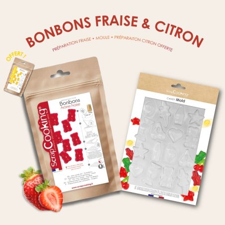 Pack bonbons fraise & citron
