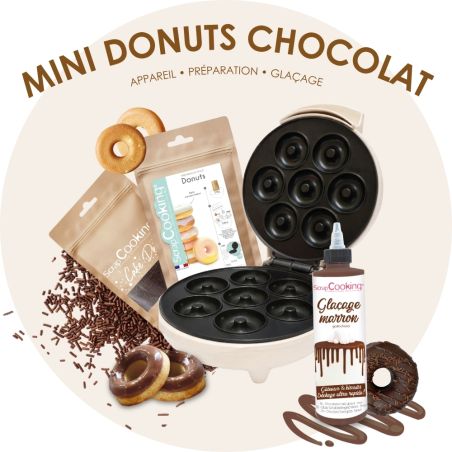 Mini chocolate doughnuts pack