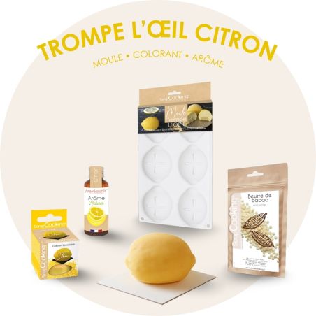 Lemon illusion cake kit