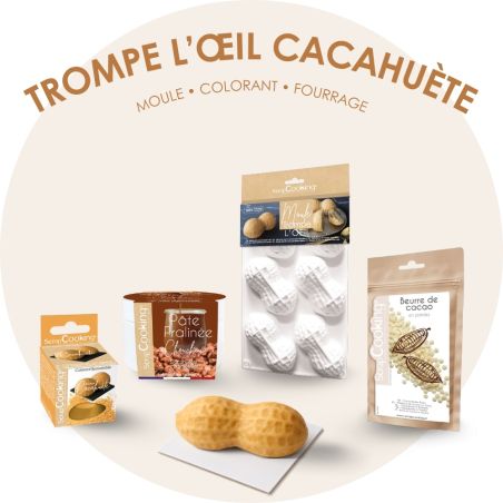 Pack gâteaux trompe l'œil cacahuète