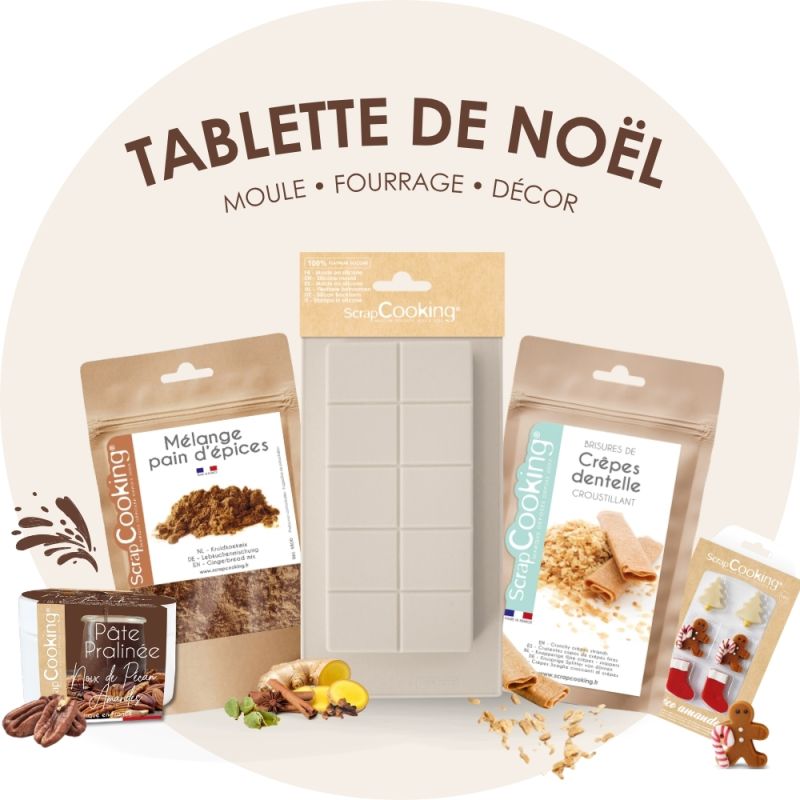 Pack tablette de chocolat de Noël