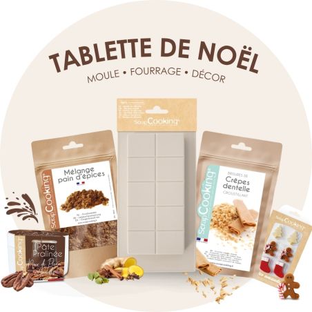 Pack tablette de chocolat de Noël