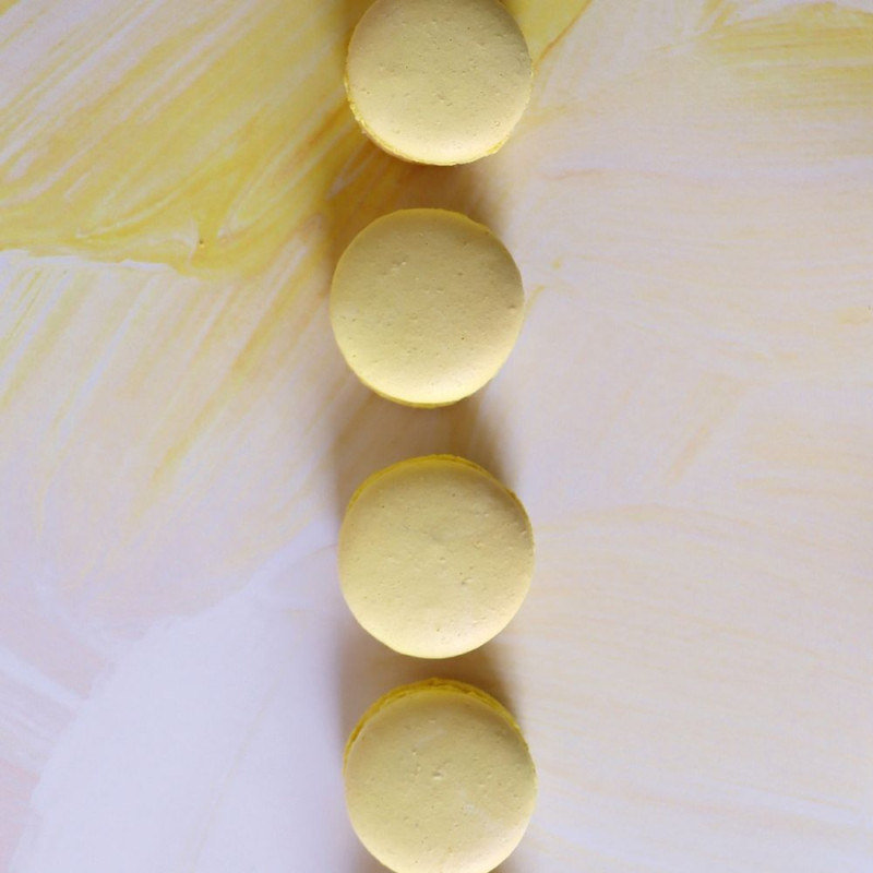 Ambiance ligne de macarons citron - ScrapCooking®