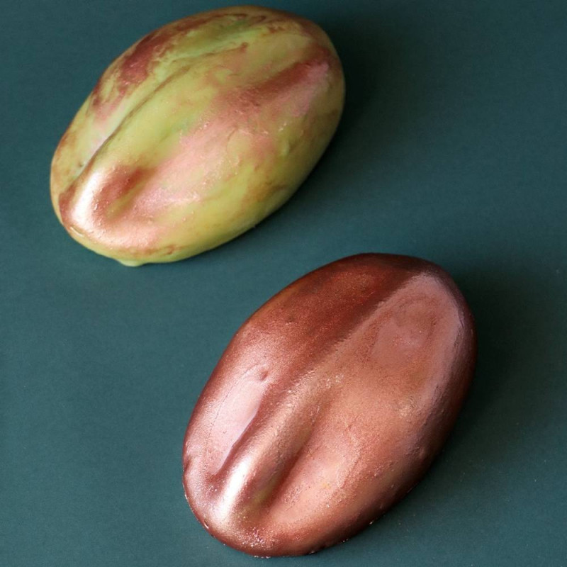 Trompe l'œil pistache avec colorant or rosé - ScrapCooking®