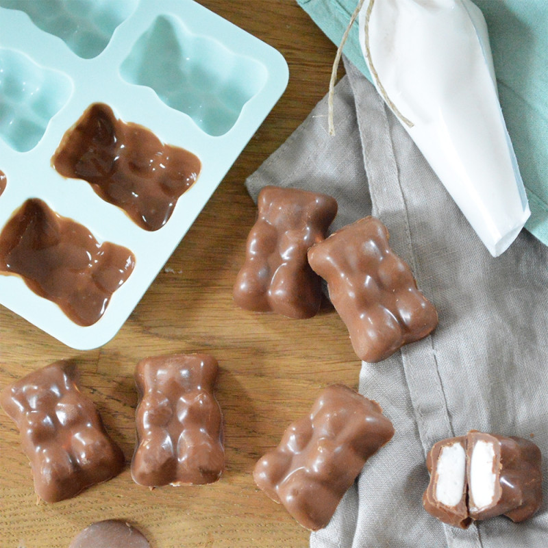 Oursons guimauve : Moule silicone oursons