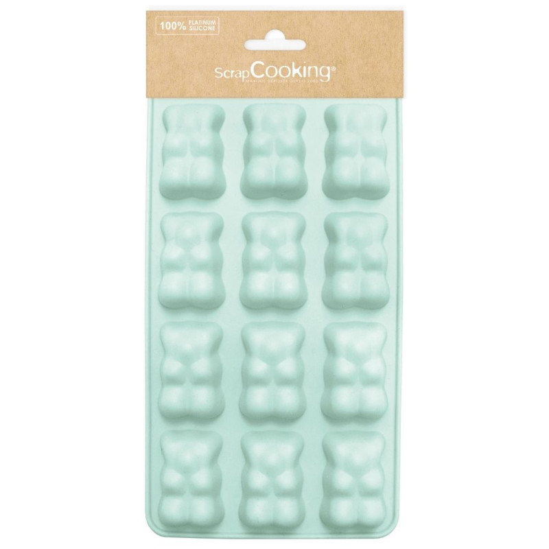 Packaging moule silicone oursons guimauve x 12 - ScrapCooking
