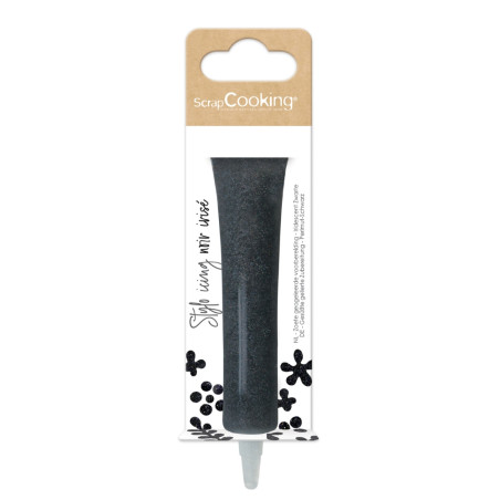 Iridiscent black icing pen 26g -ScrapCooking®