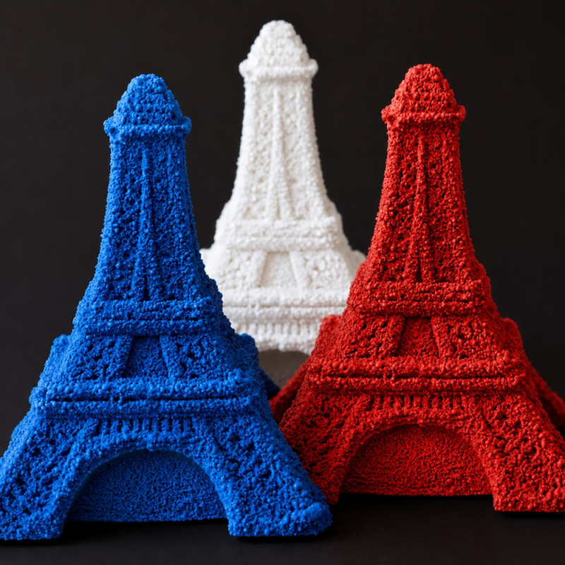Moule silicone trompe l'oeil - Tour Eiffel - individuel