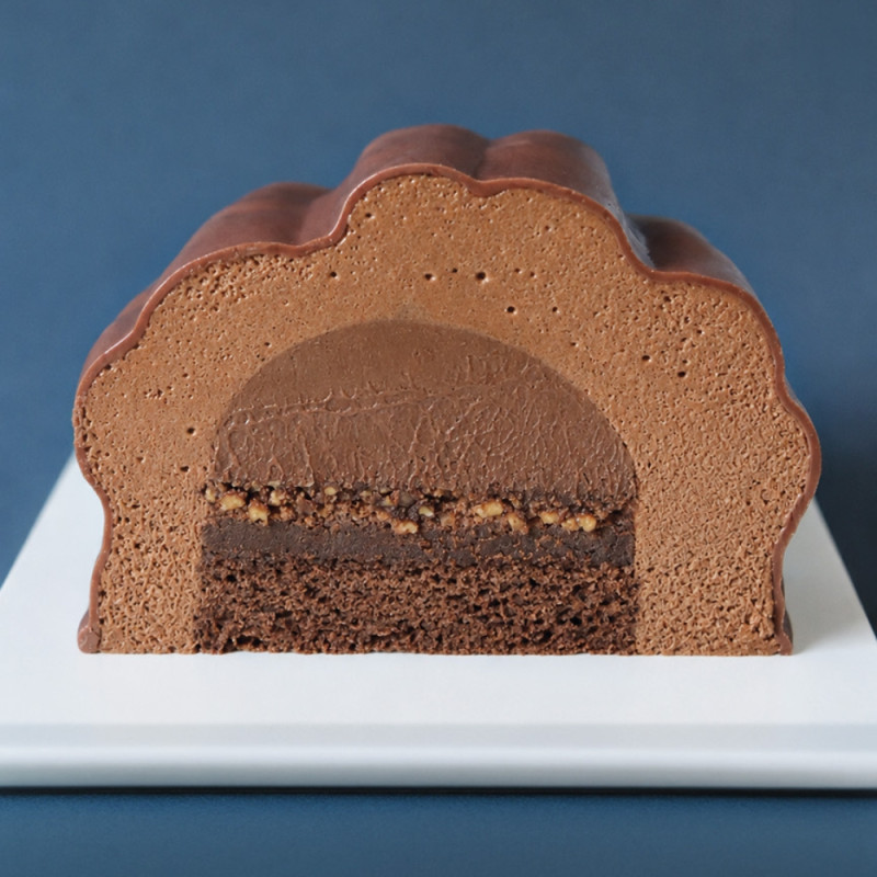 Moule silicone trompe l'oeil cake/entremets - Cabosse XXL