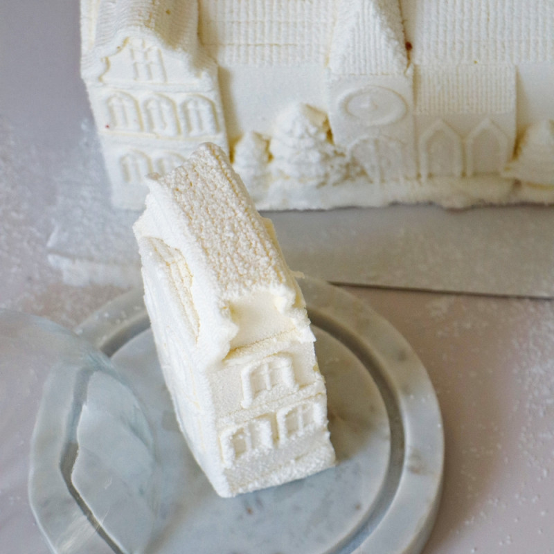 Christmas Villageillusion cake silicone mould