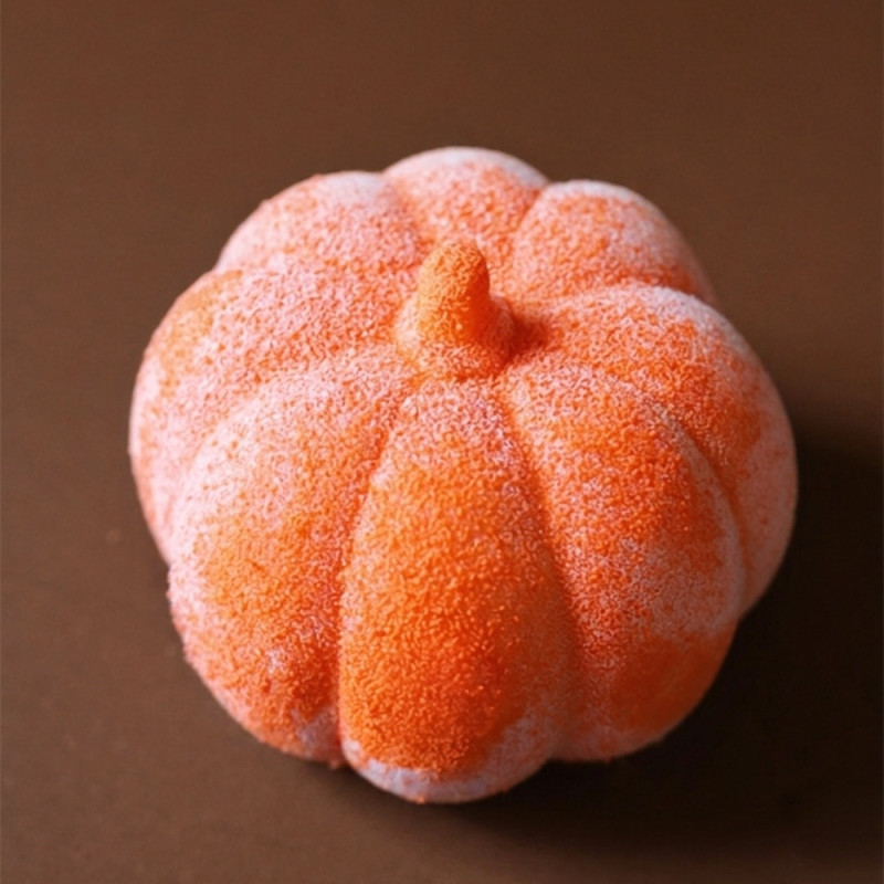 Moule silicone trompe l'oeil - Citrouille - individuel
