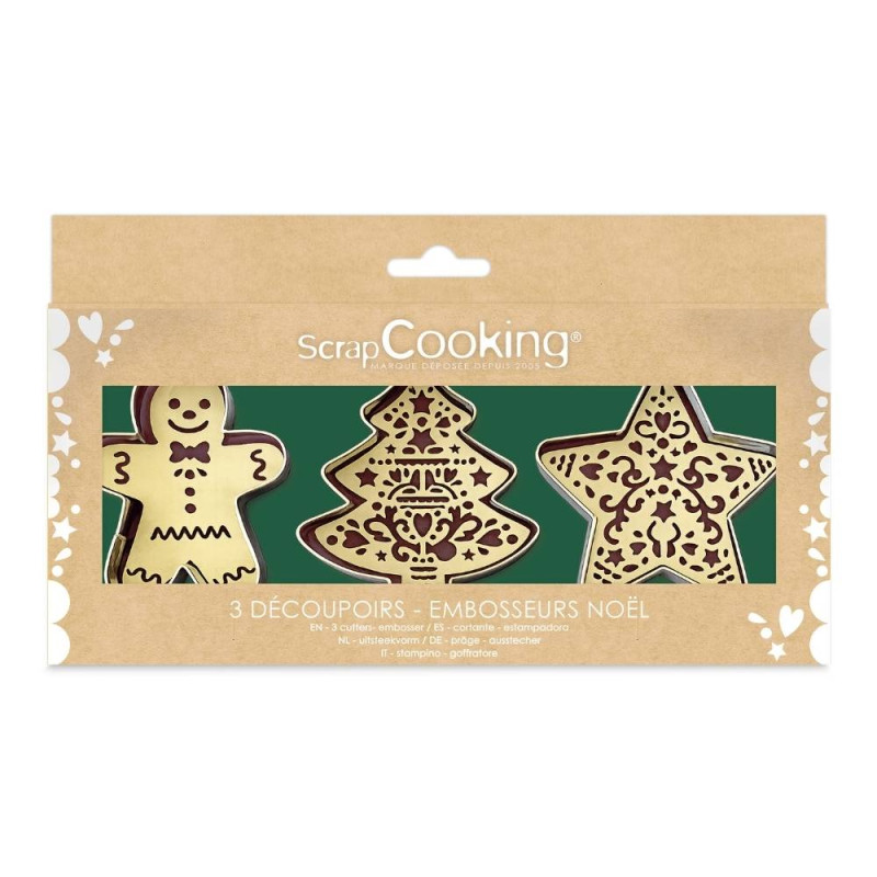 Set of cutters + embossers Christmas - ScrapCooking®