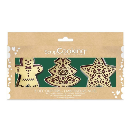 Set of cutters + embossers Christmas - ScrapCooking®