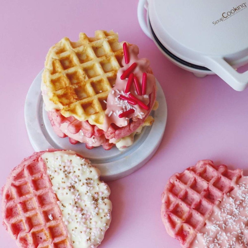 Pink October waffles - ScrapCooking®