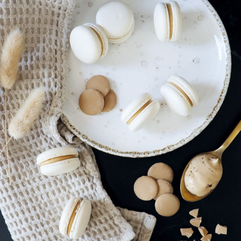 Macarons ganache chocolat blond - Scrapcooking®