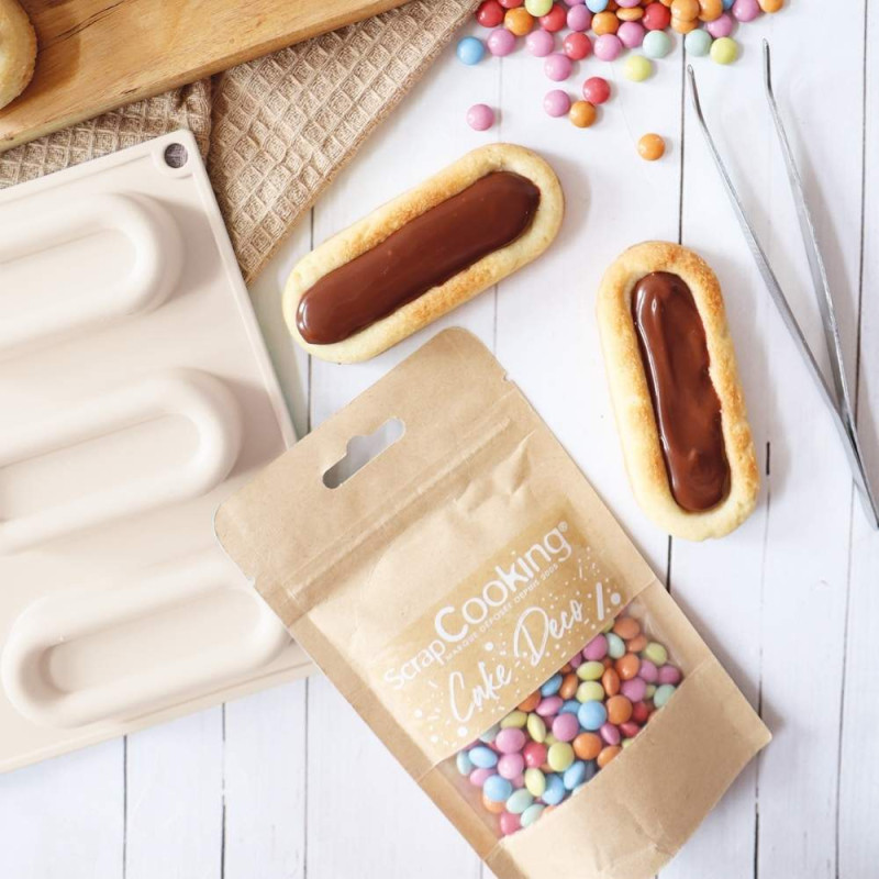 Ambiance dragées choco multicolores - ScrapCooking®