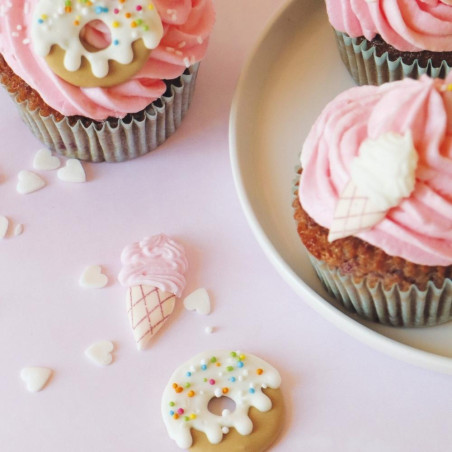 Ambiance cupcakes Décosucres Donuts Glace - ScrapCooking