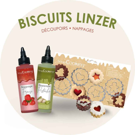 Christmas Linzer biscuit pack - ScrapCooking®