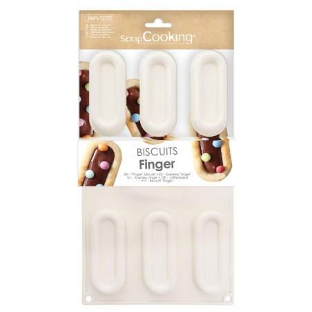 Finger biscuit silicone mould - ScrapCooking®